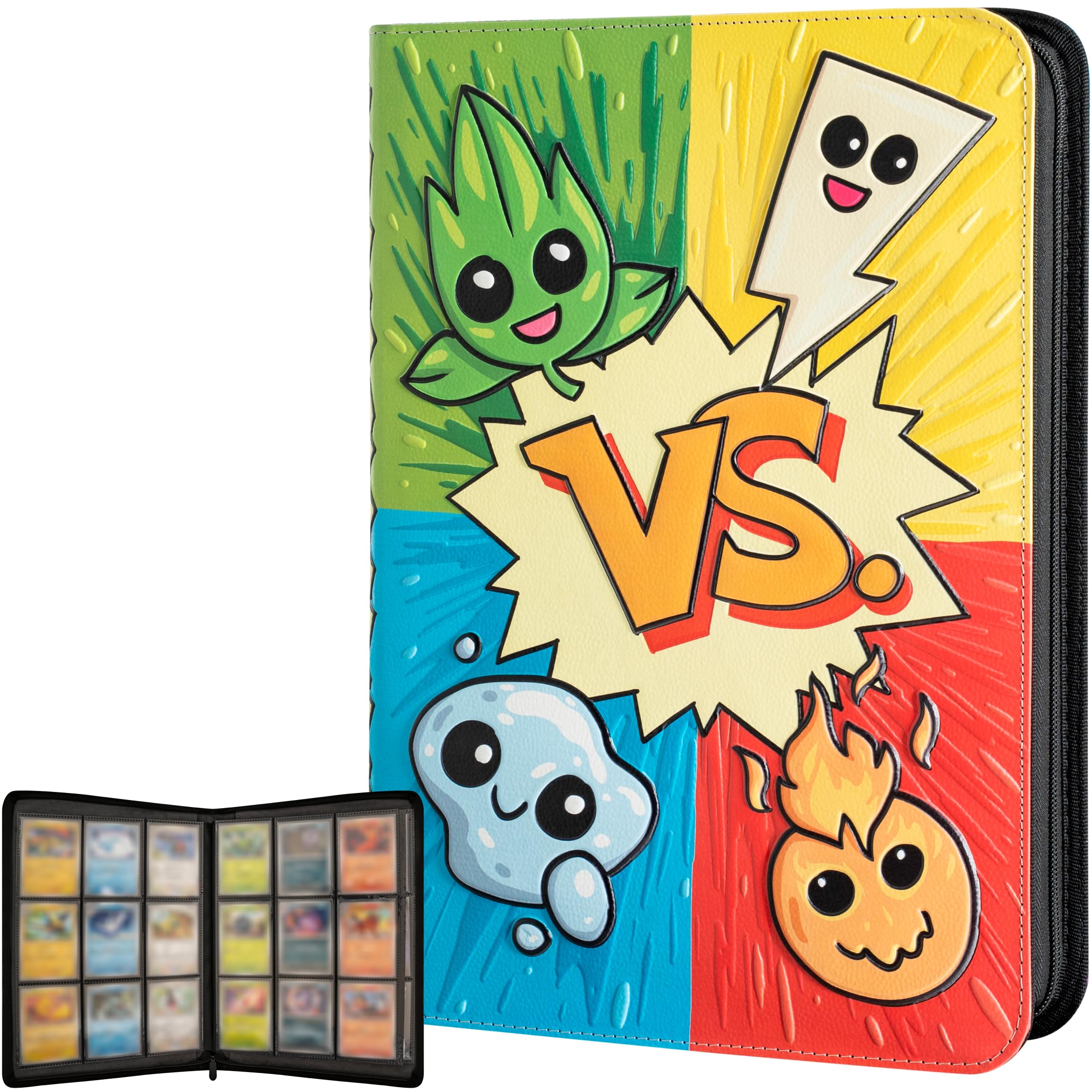 Amazon.com: 3D Card Binder for Pokemon - Stunning 3D Raised Pk